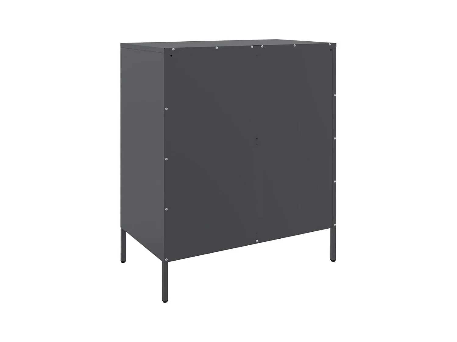 Buffet anthracite 68x39x79 cm acier