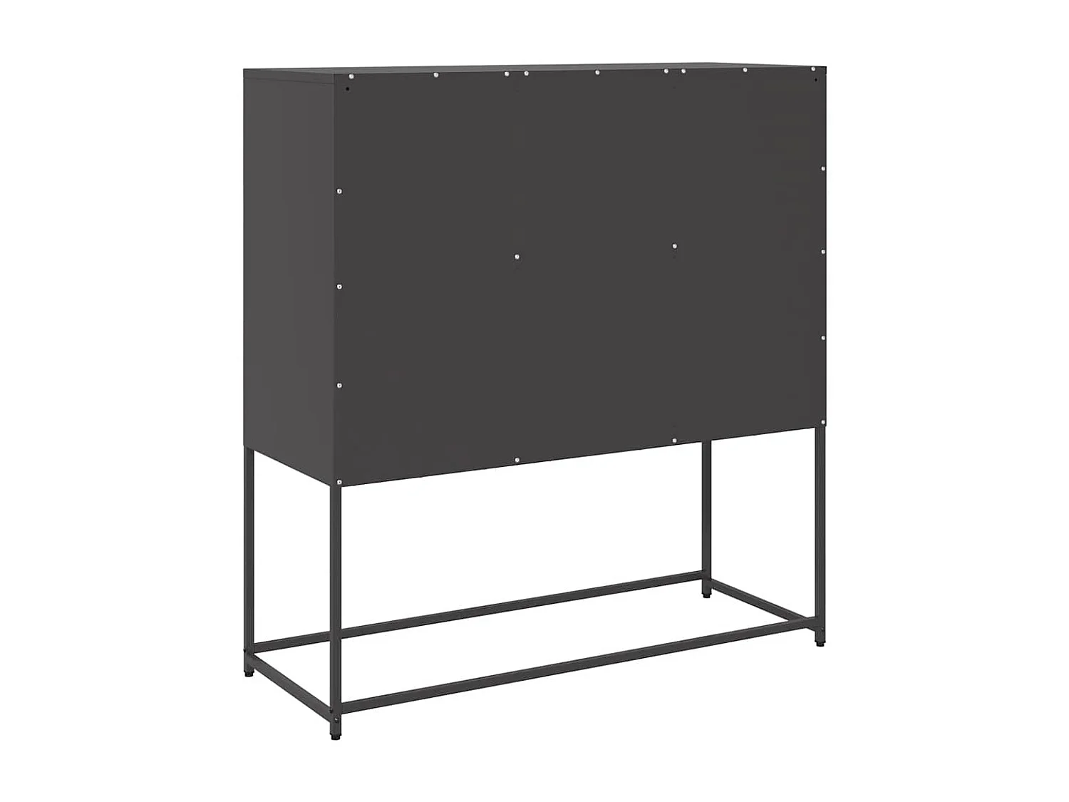 Buffet noir 100,5x39x107 cm acier laminé à froid