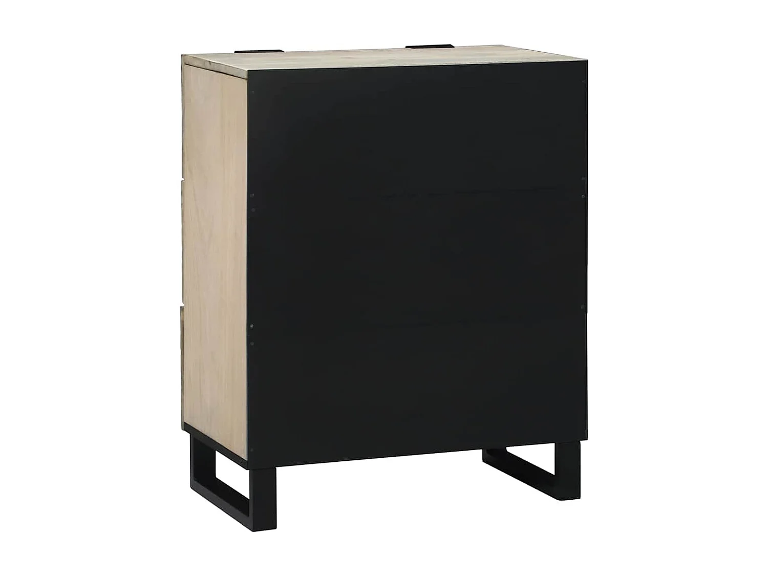 Buffet Blanc 60 x 33.5 x 75 cm Bois de manguier massif