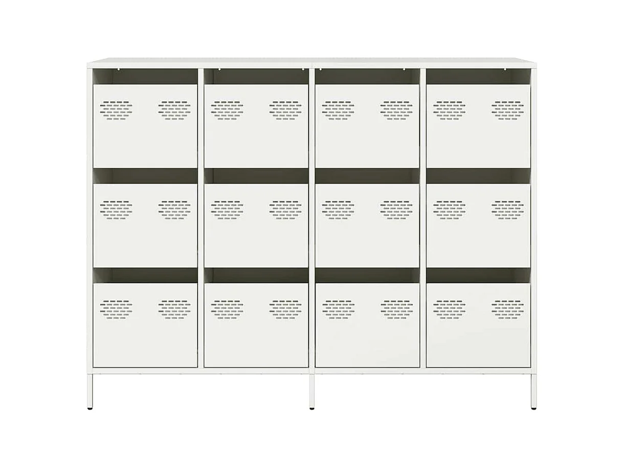 Buffet blanc 135x39x103,5 cm acier laminé à froid