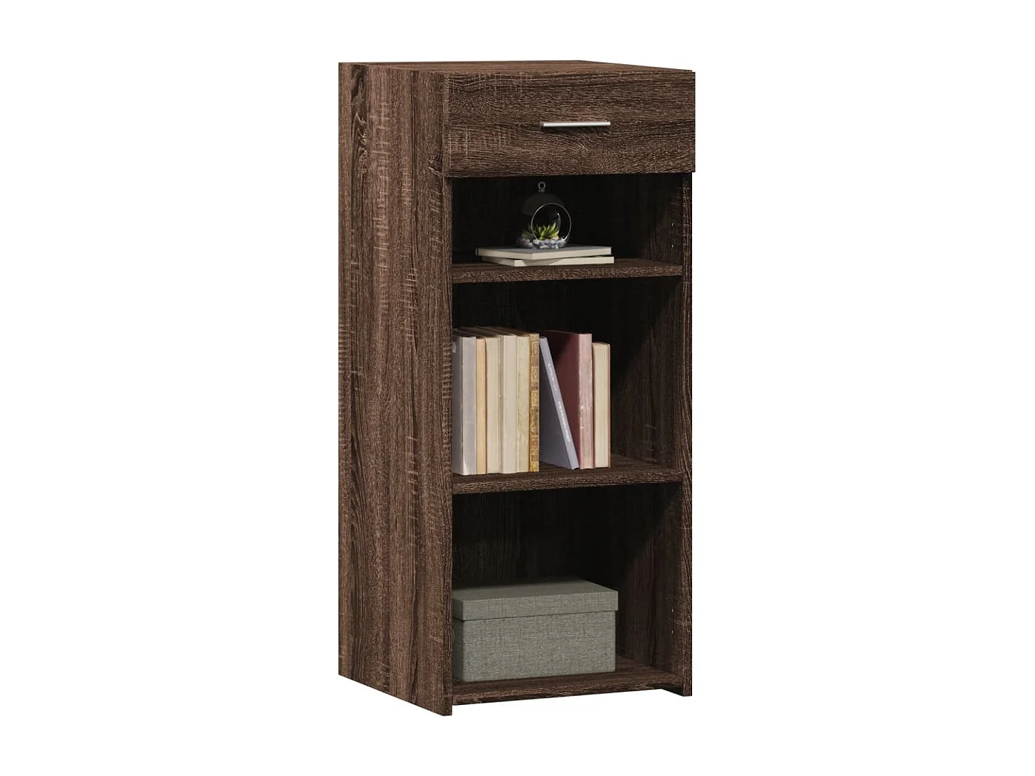 Buffet chêne marron 40x42,5x93 cm bois d'ingénierie