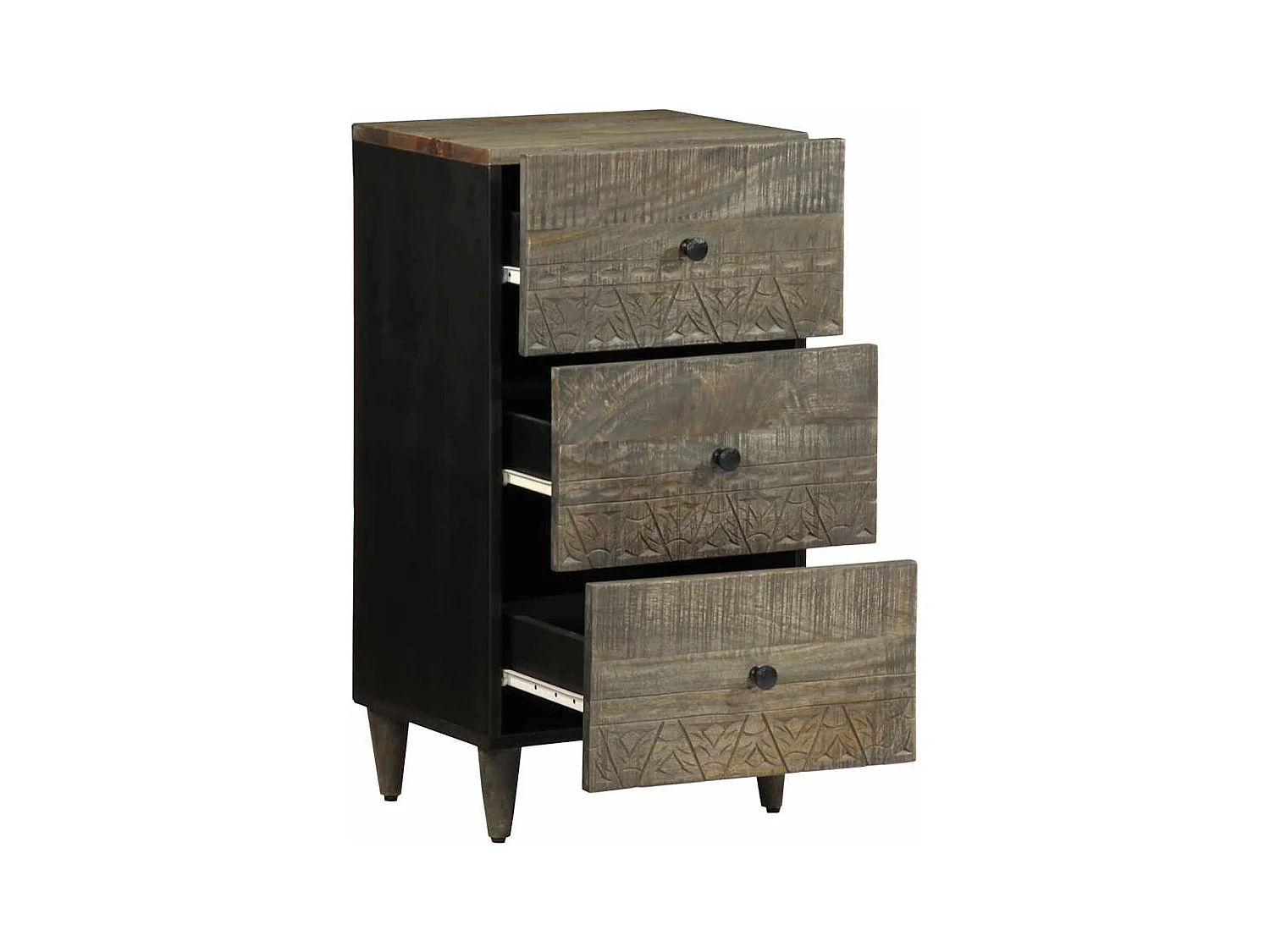 Buffet 40x33x75 cm bois massif de manguier
