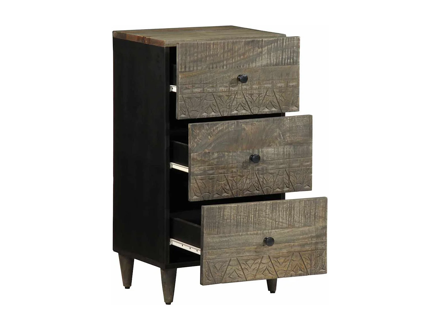 Buffet 40x33x75 cm bois massif de manguier