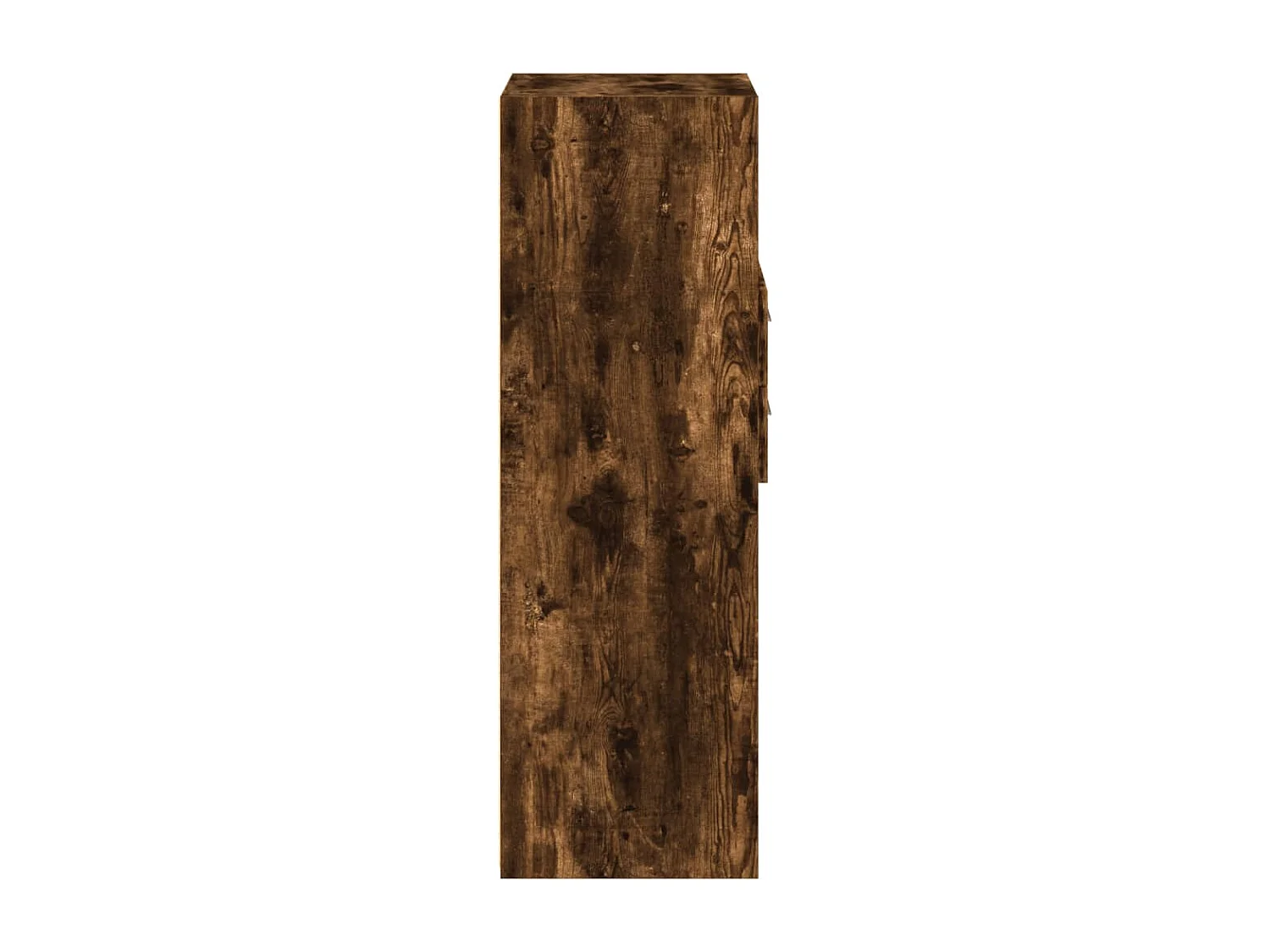 Buffet haut chêne fumé 45x42,5x124 cm bois d'ingénierie