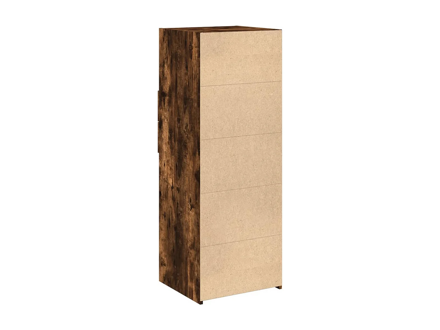 Buffet haut chêne fumé 45x42,5x124 cm bois d'ingénierie