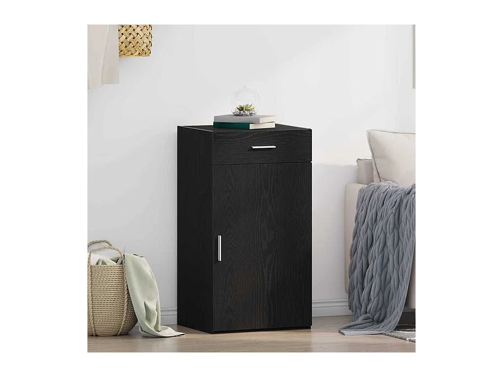 Buffet Chêne noir 50 x 42,5 x 93 cm Bois d'ingénierie