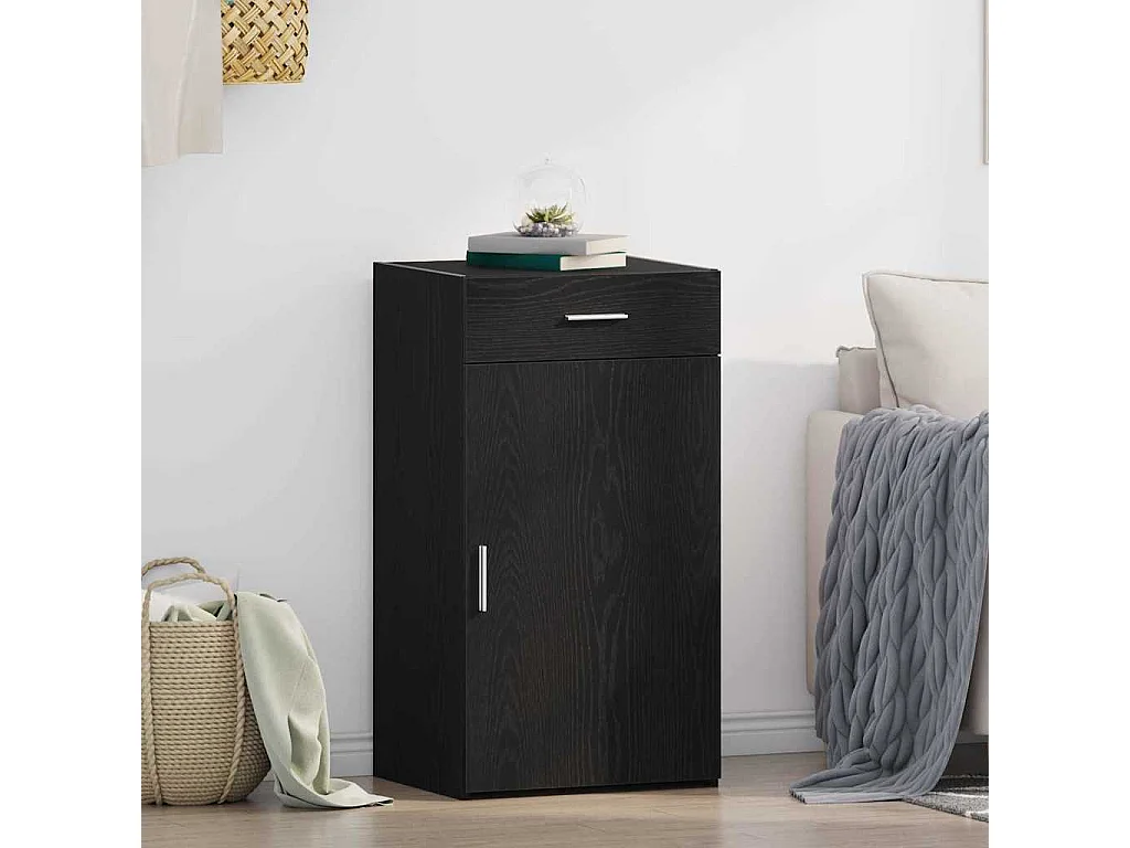 Buffet Chêne noir 50 x 42,5 x 93 cm Bois d'ingénierie