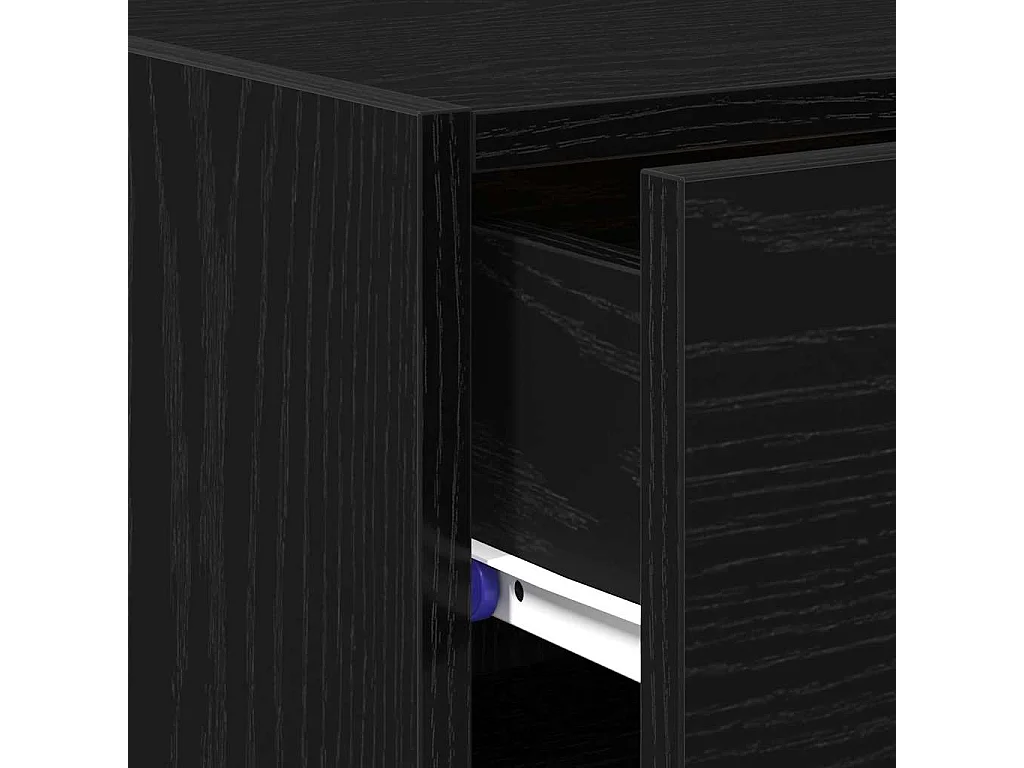 Buffet Chêne noir 50 x 42,5 x 93 cm Bois d'ingénierie