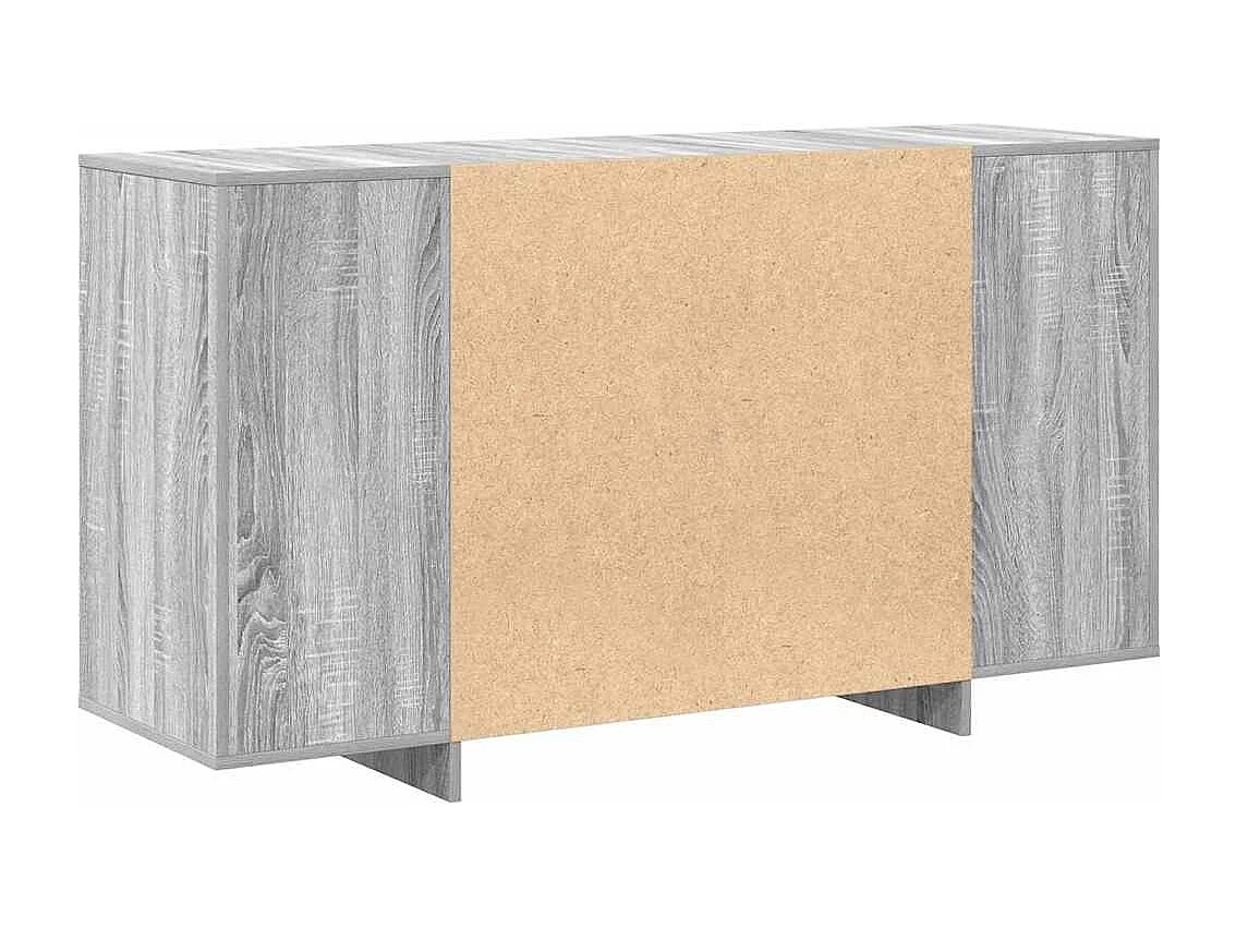 Buffet Sonoma gris 135 x 41 x 69 cm Bois d'ingénierie