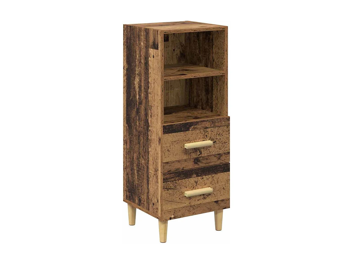 Buffet Bois ancien 34 x 34,5 x 90 cm Bois d'ingénierie
