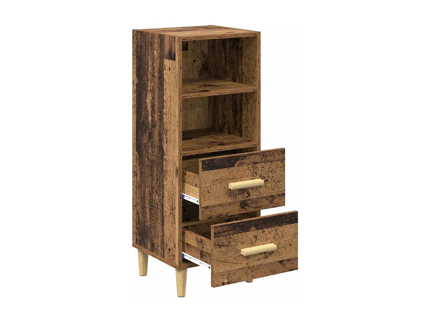 Buffet Bois ancien 34 x 34,5 x 90 cm Bois d'ingénierie