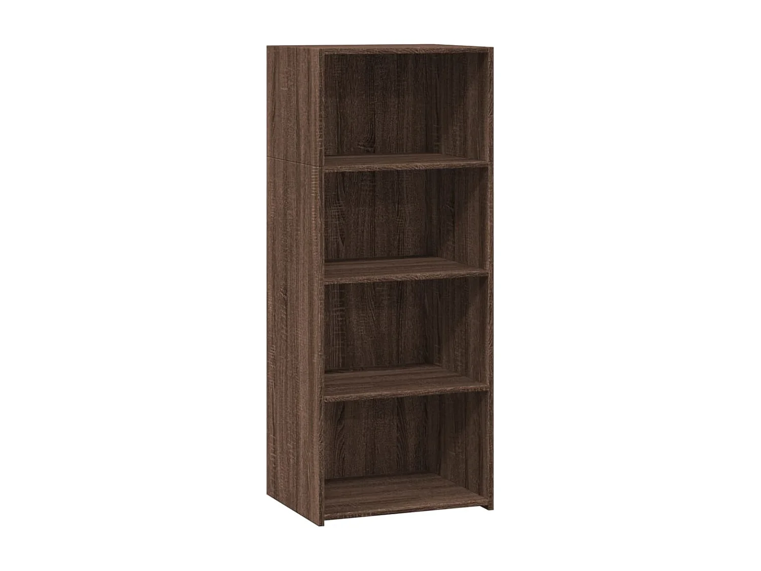 Buffet haut chêne marron 50x41x124 cm bois d'ingénierie