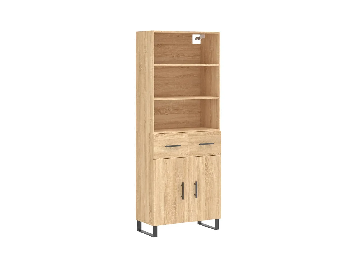 Buffet haut Chêne sonoma 69,5x34x180 cm Bois d'ingénierie