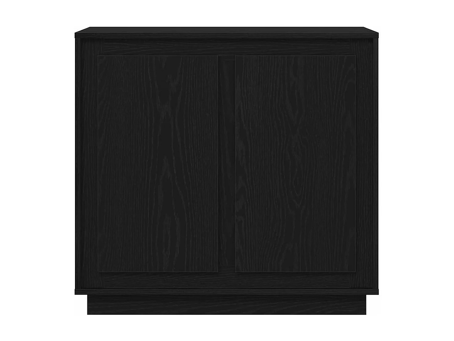 Buffet moderne Chêne noir 80 x 34 x 75 cm Bois d'ingénierie