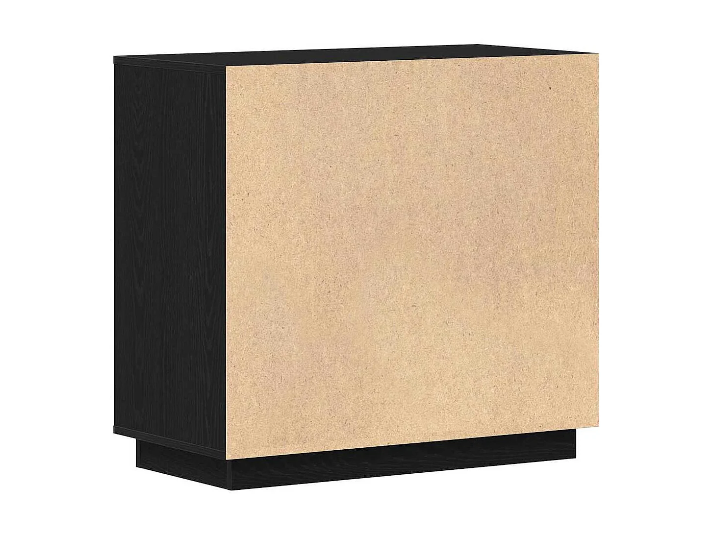 Buffet moderne Chêne noir 80 x 34 x 75 cm Bois d'ingénierie