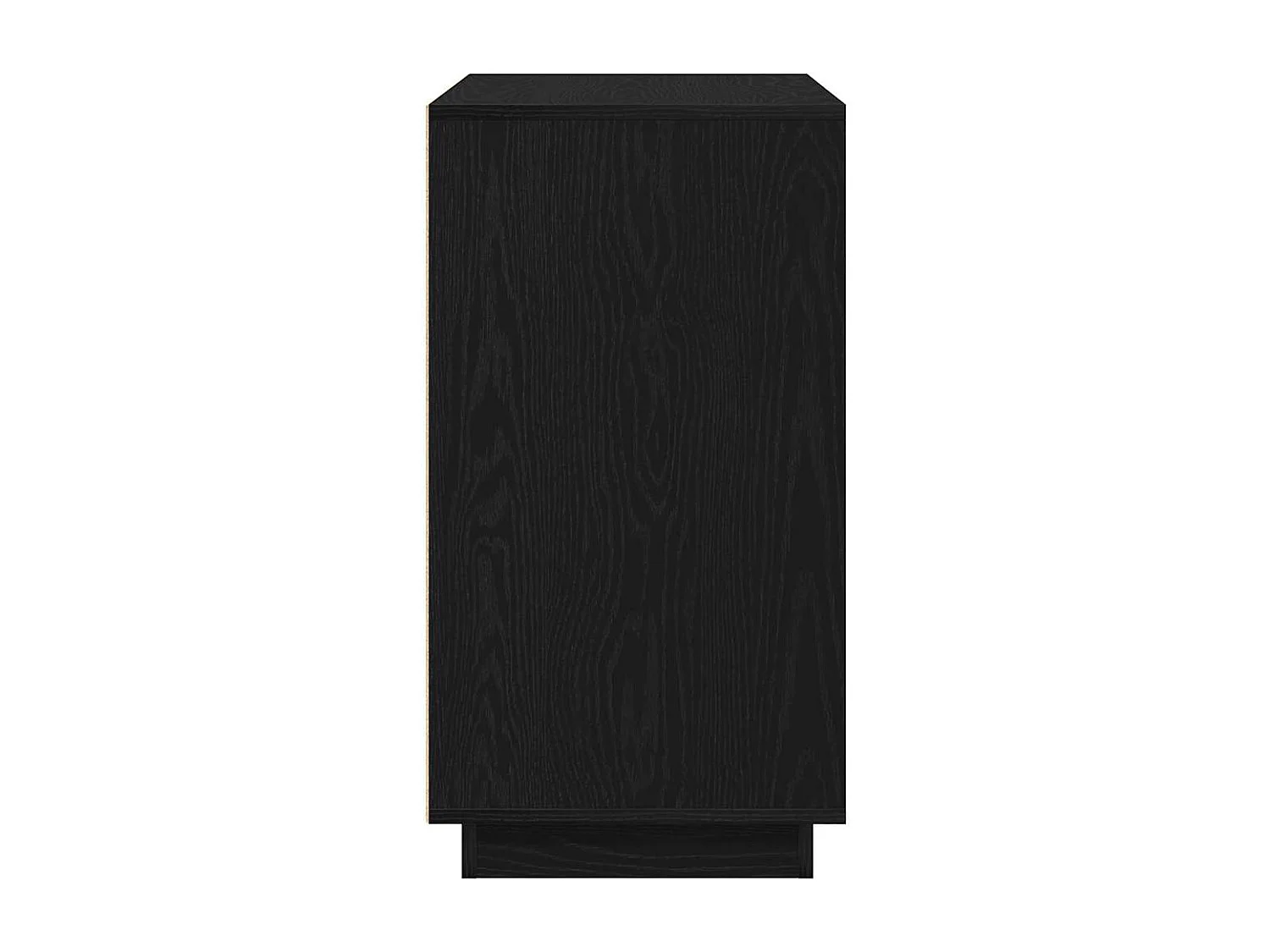 Buffet moderne Chêne noir 80 x 34 x 75 cm Bois d'ingénierie