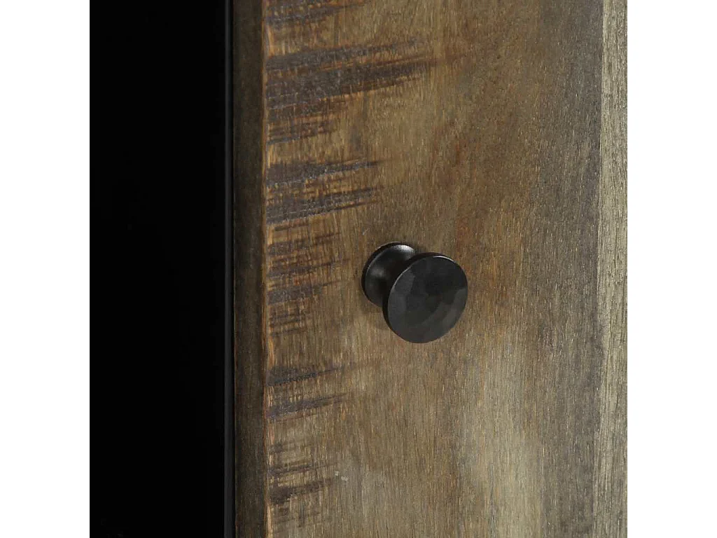 Buffet 90x33x75 cm bois massif de manguier