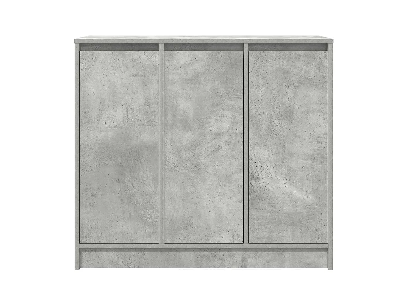 Buffet gris béton 85x34x76 cm bois d'ingénierie