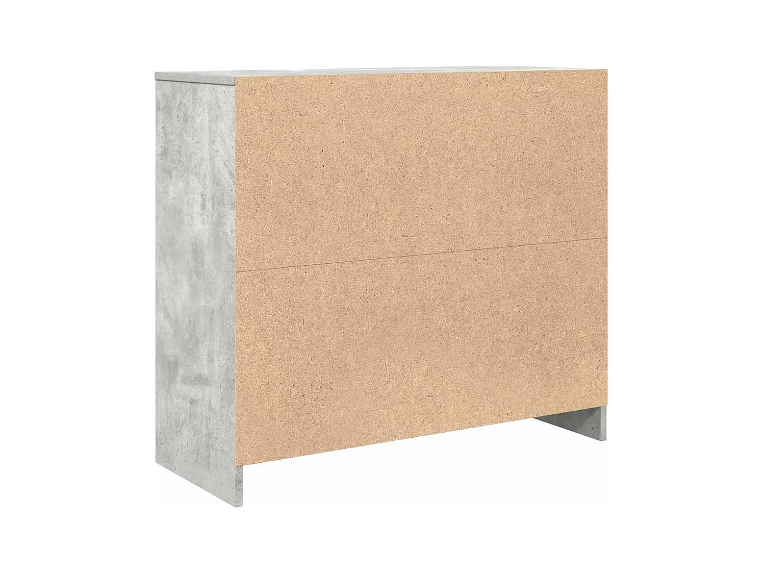 Buffet gris béton 85x34x76 cm bois d'ingénierie