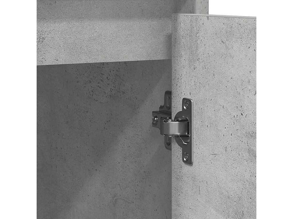 Buffet gris béton 85x34x76 cm bois d'ingénierie