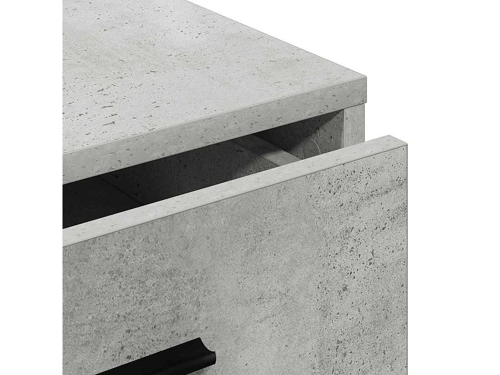 Buffet avec tiroir Gris béton 40 x 41 x 75 cm Bois d'ingénierie