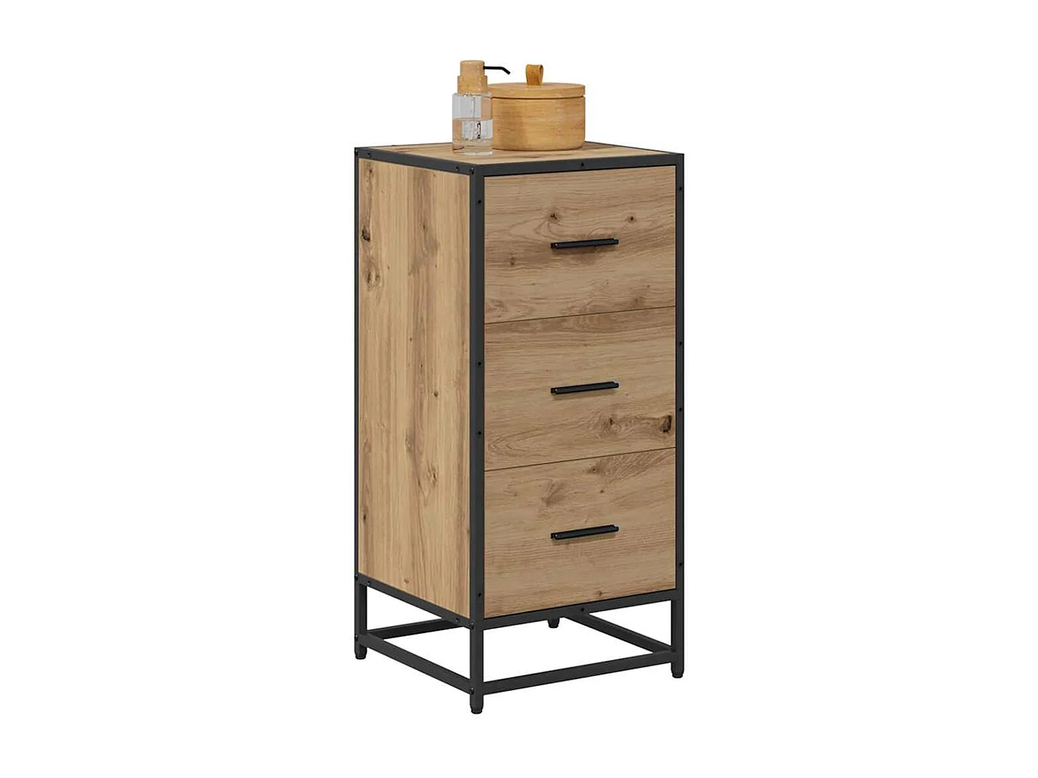 Buffet chêne artisanal 35.5 x 35 x 76 cm Bois d'ingénierie