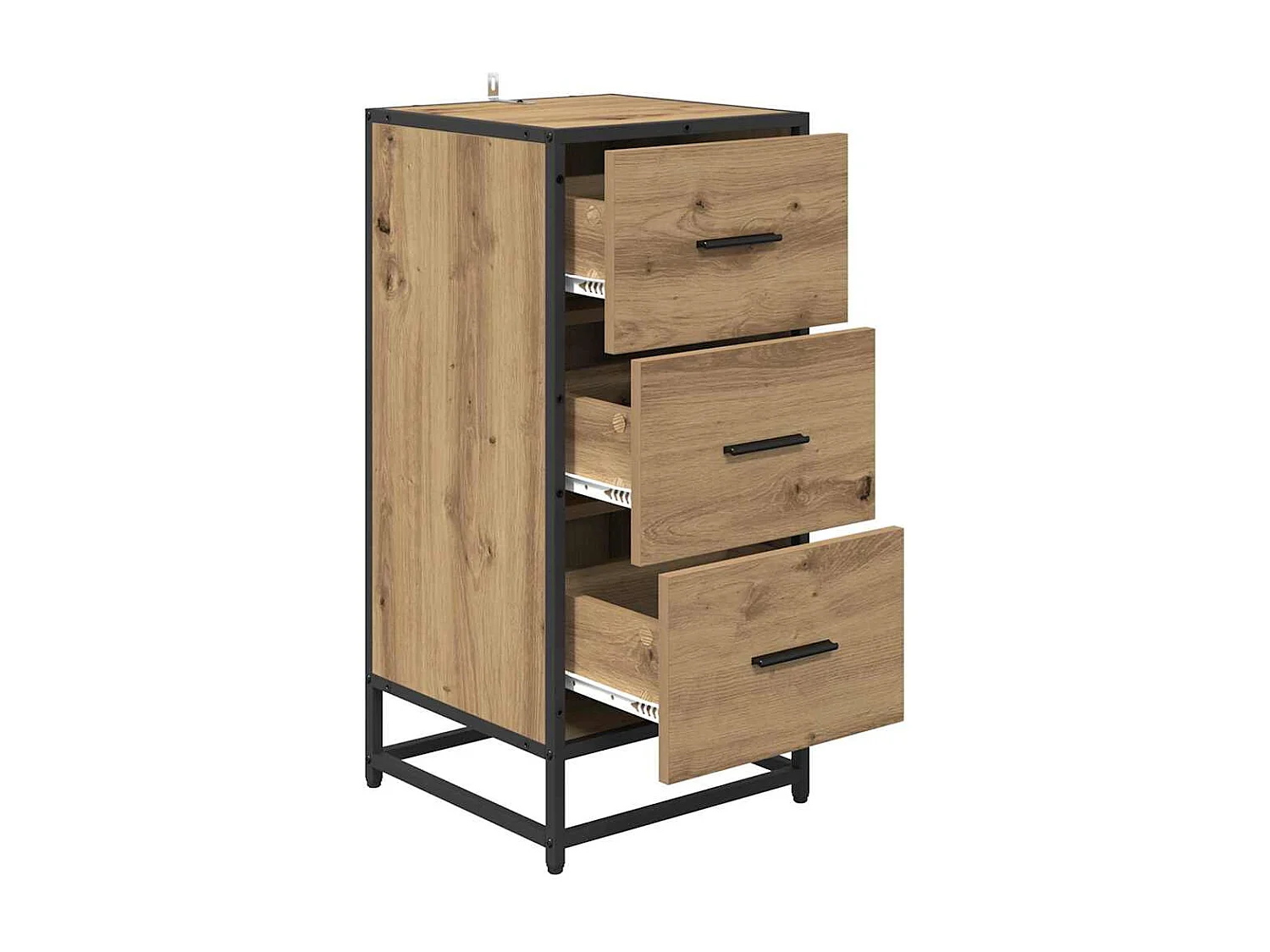 Buffet chêne artisanal 35.5 x 35 x 76 cm Bois d'ingénierie