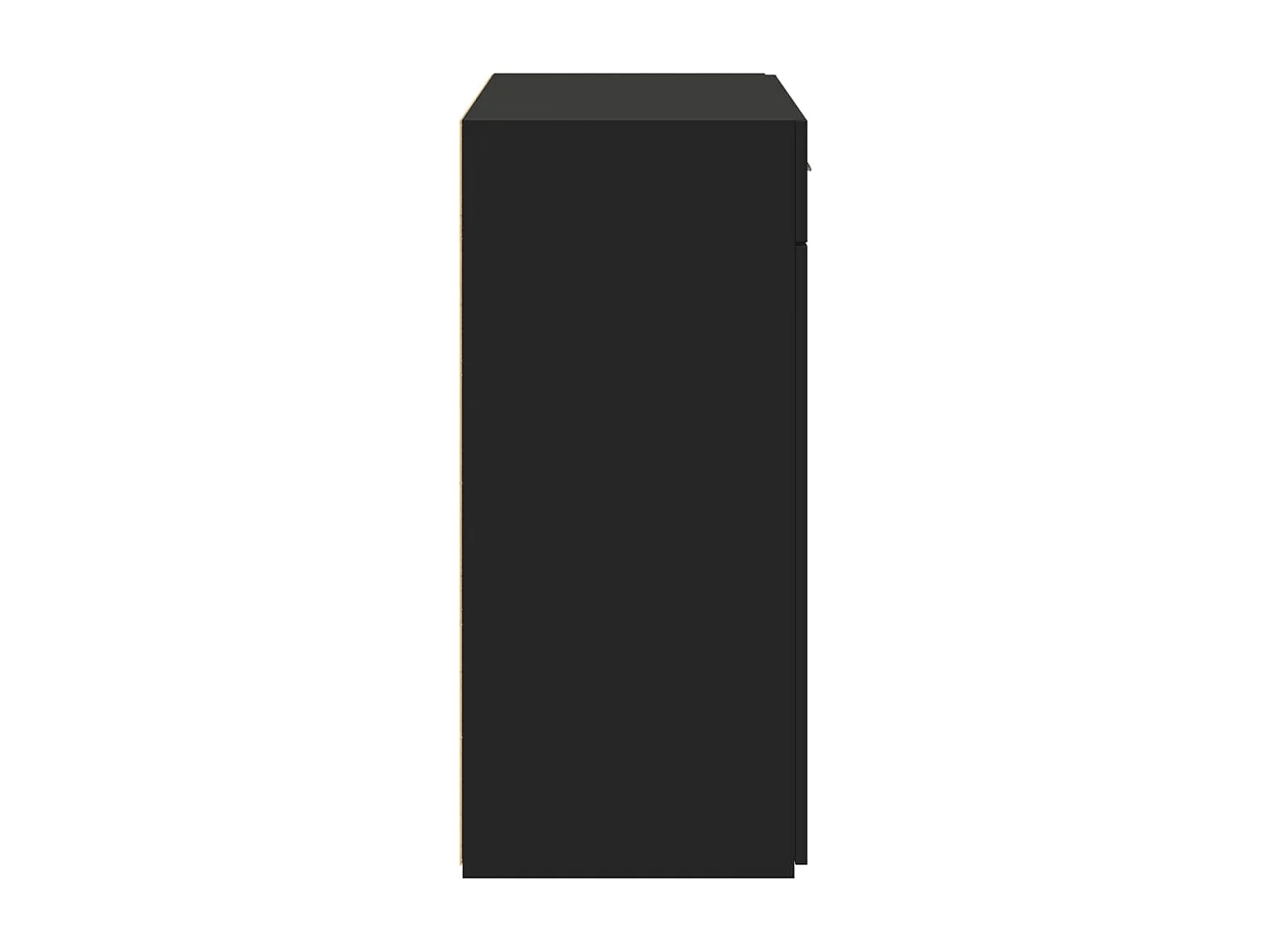 Buffet noir 80x42,5x93 cm bois d'ingénierie