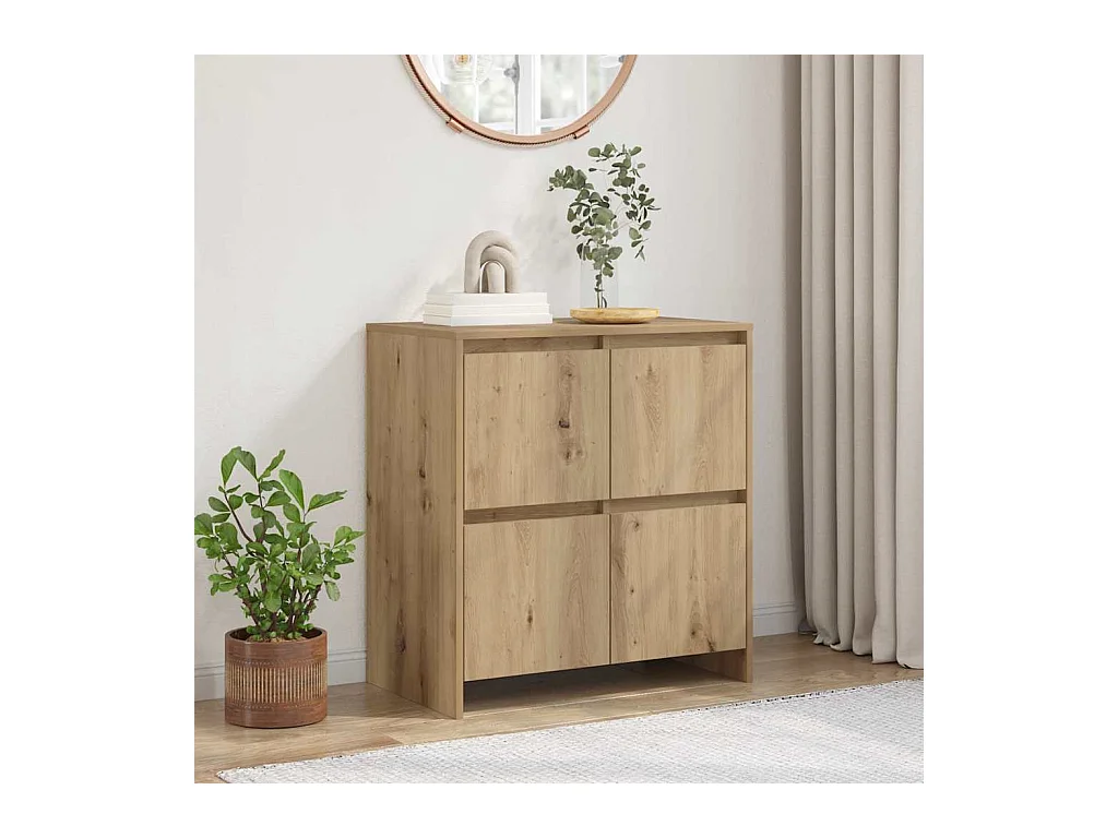 Buffet chêne artisanal 70 x 41 x 75 cm Bois d'ingénierie