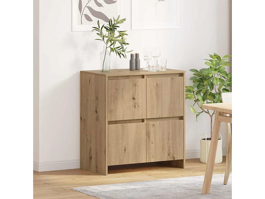 Buffet chêne artisanal 70 x 41 x 75 cm Bois d'ingénierie