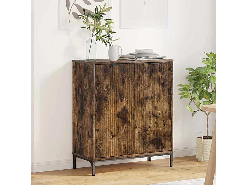 Vitrina Roble ahumado 69.5 x 33 x 82 cm Madera contrachapada