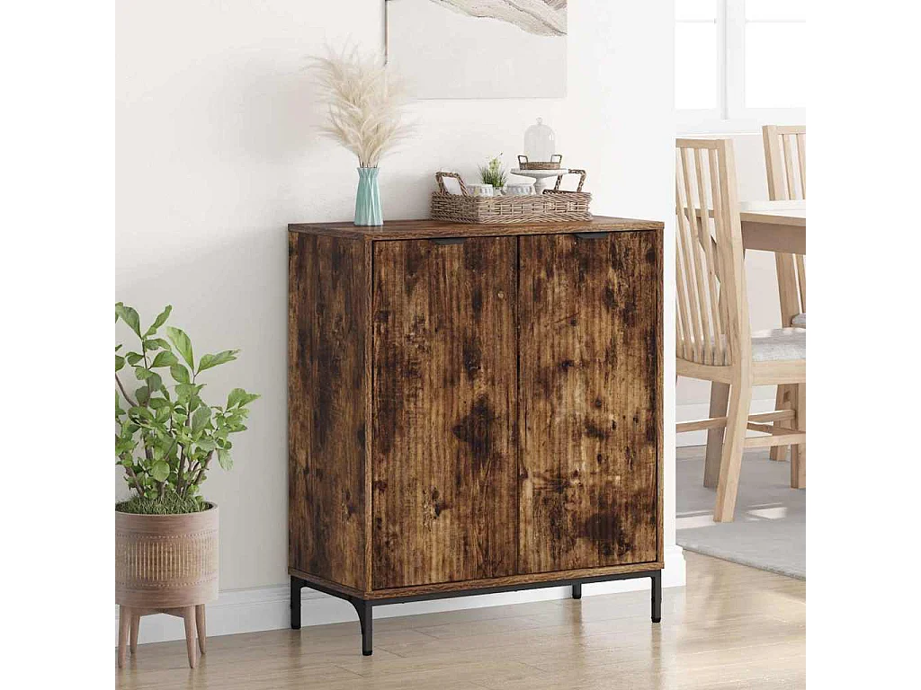 Vitrina Roble ahumado 69.5 x 33 x 82 cm Madera contrachapada