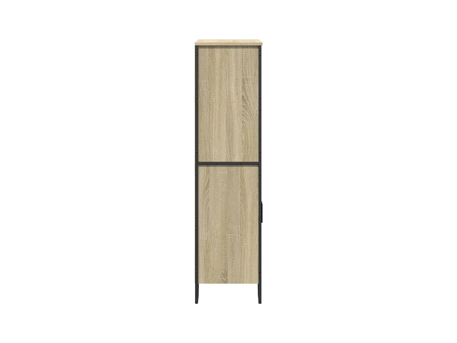 Buffet haut chêne sonoma 79,5x35,5x137,5 cm bois d'ingénierie