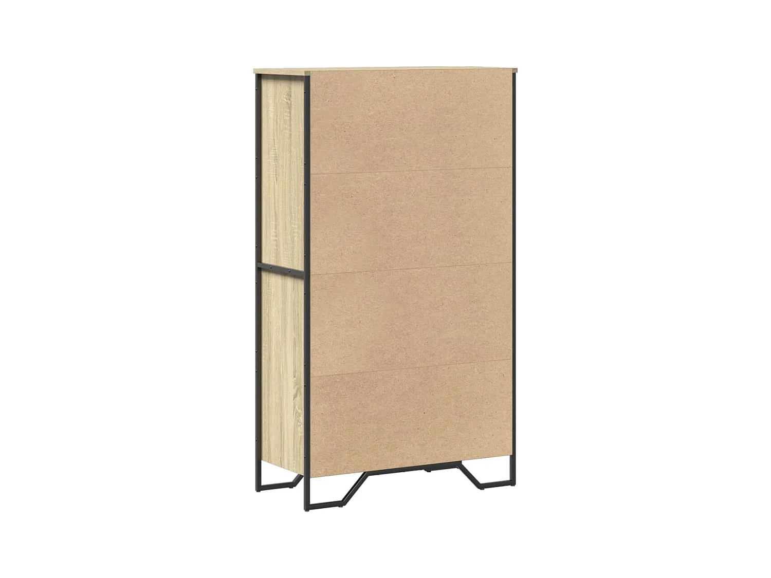 Buffet haut chêne sonoma 79,5x35,5x137,5 cm bois d'ingénierie