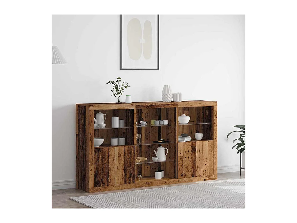 Buffet Bois ancien 181.5 x 37 x 100 cm Bois d'ingénierie