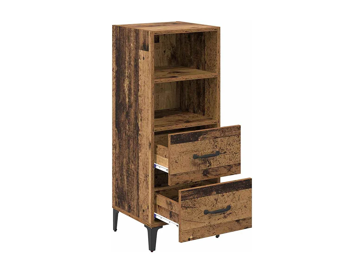 Buffet Bois ancien 34 x 34,5 x 90 cm Bois d'ingénierie