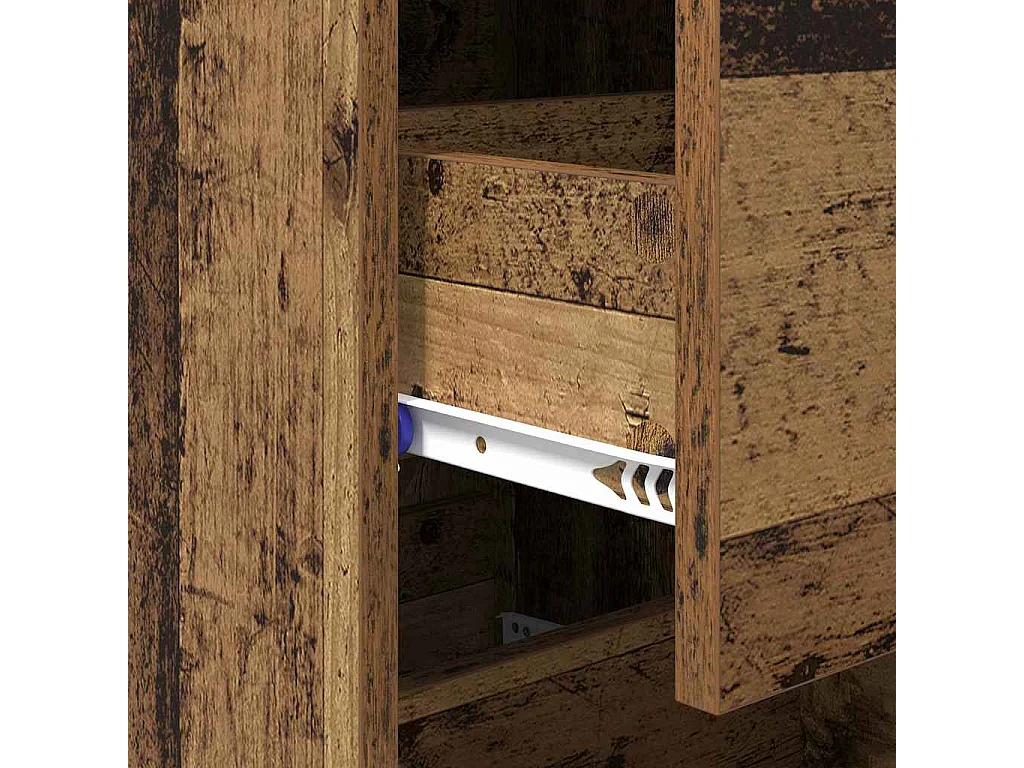 Buffet Bois ancien 34 x 34,5 x 90 cm Bois d'ingénierie