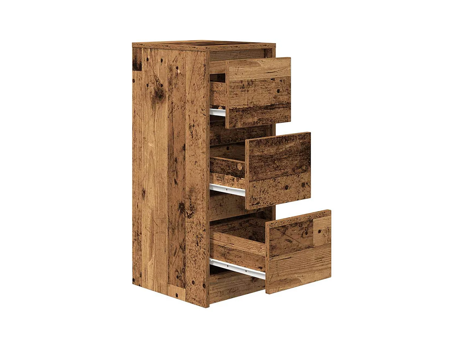 Buffet vieux bois 29,5x34x76 cm bois d'ingénierie