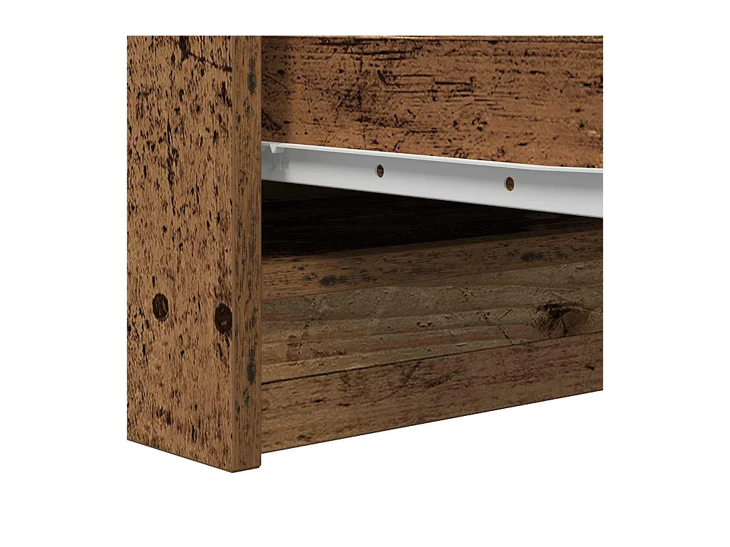 Buffet vieux bois 29,5x34x76 cm bois d'ingénierie