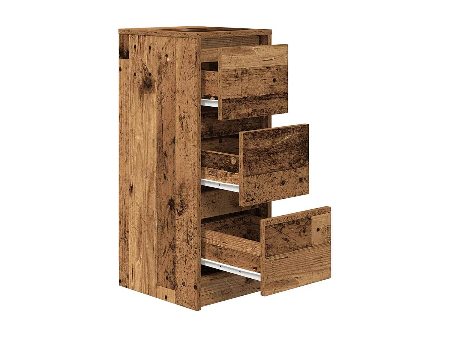 Buffet vieux bois 29,5x34x76 cm bois d'ingénierie