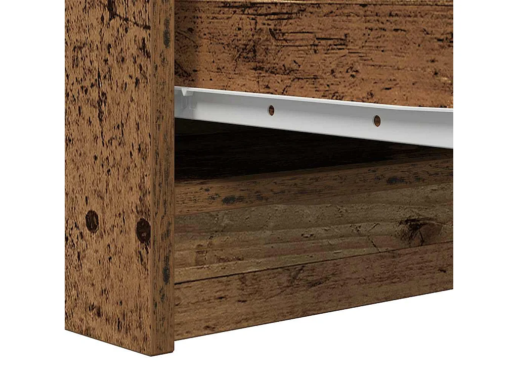 Buffet vieux bois 29,5x34x76 cm bois d'ingénierie