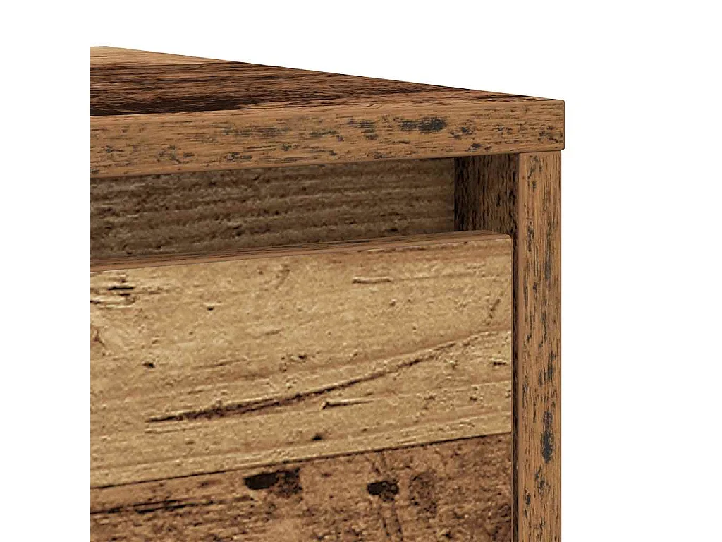 Buffet vieux bois 29,5x34x76 cm bois d'ingénierie