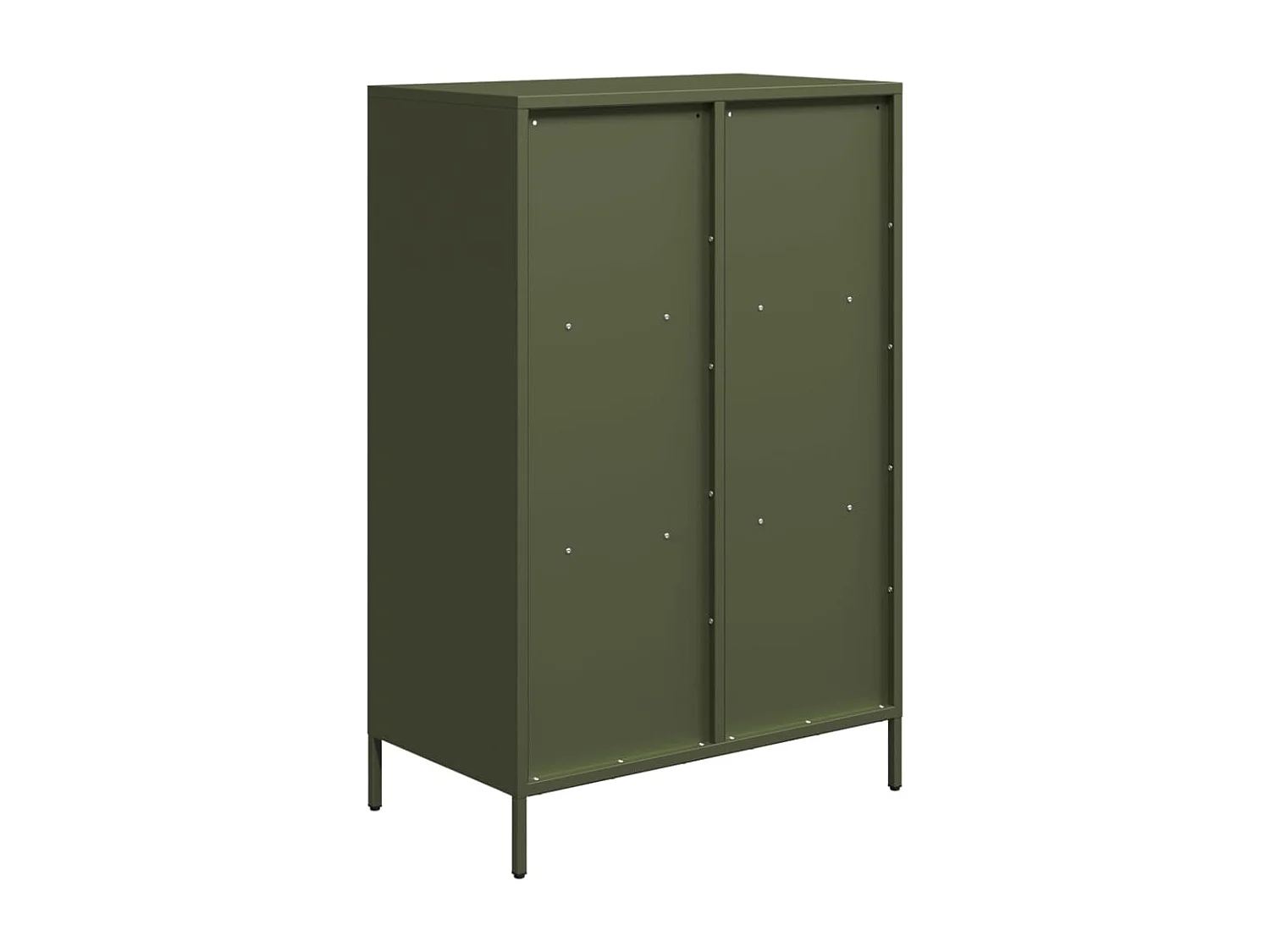 Buffet haut vert olive 68x39x103,5 cm acier
