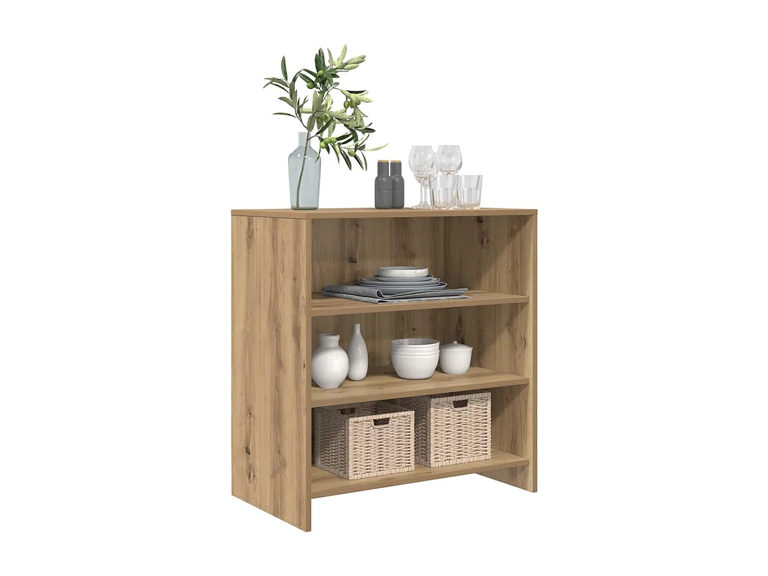 Dressoir Bruin 70 x 41 x 75 cm Bewerkt hout