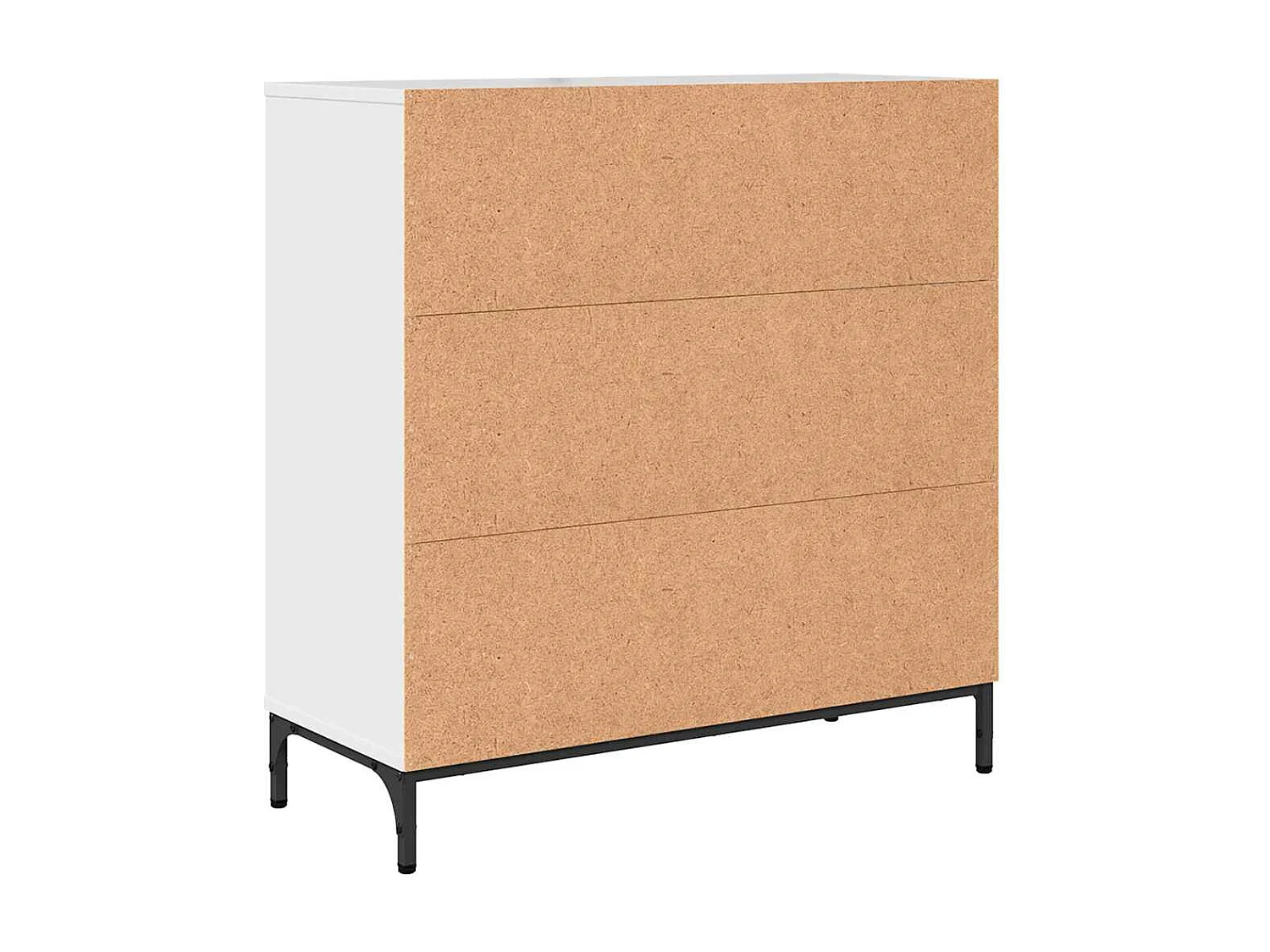 Buffet Branco brilhante 79.5 x 33 x 82 cm Madeira processada