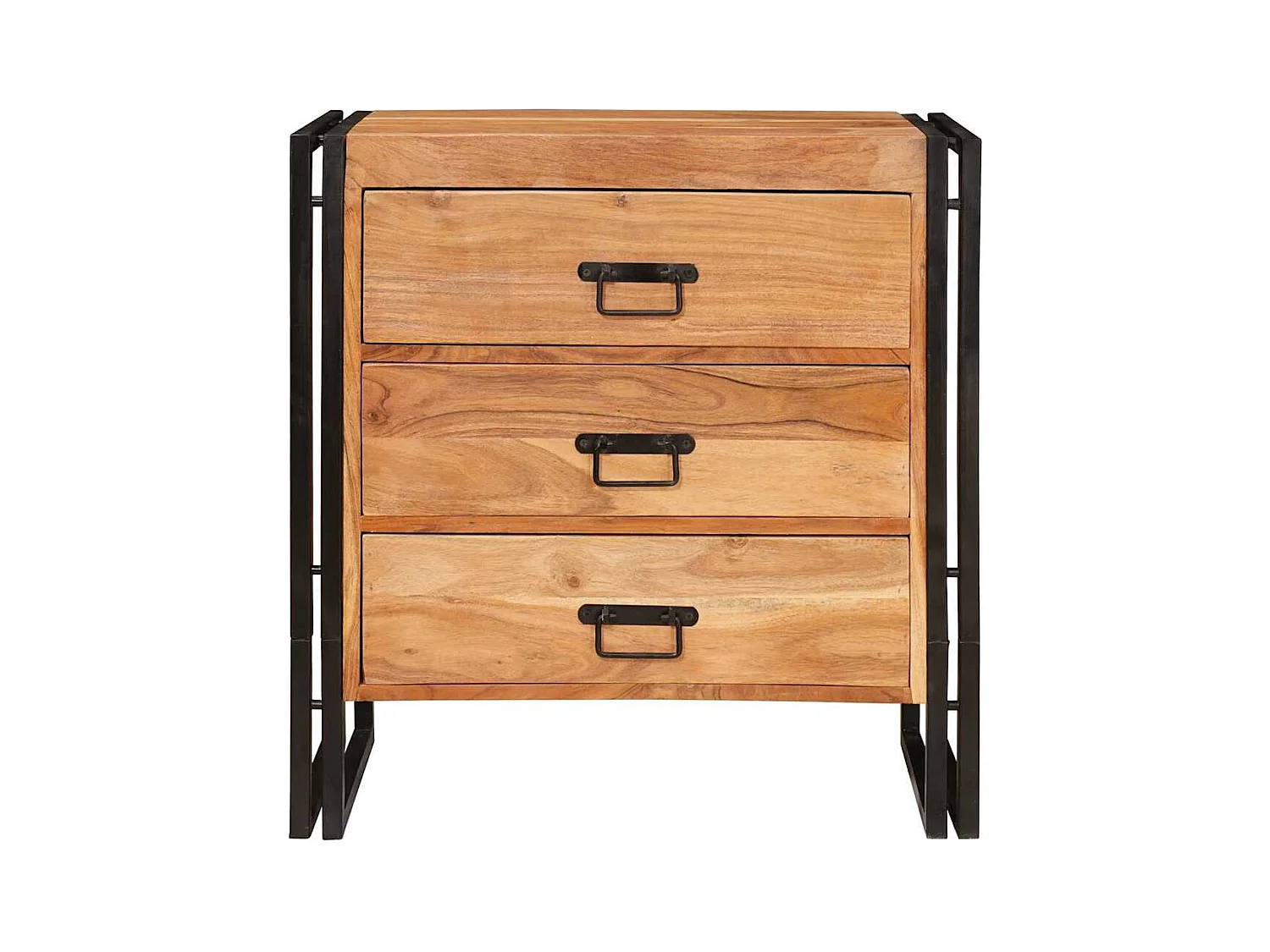 Buffet avec tiroir Marron 66 x 33 x 70 cm Bois d'acacia massif