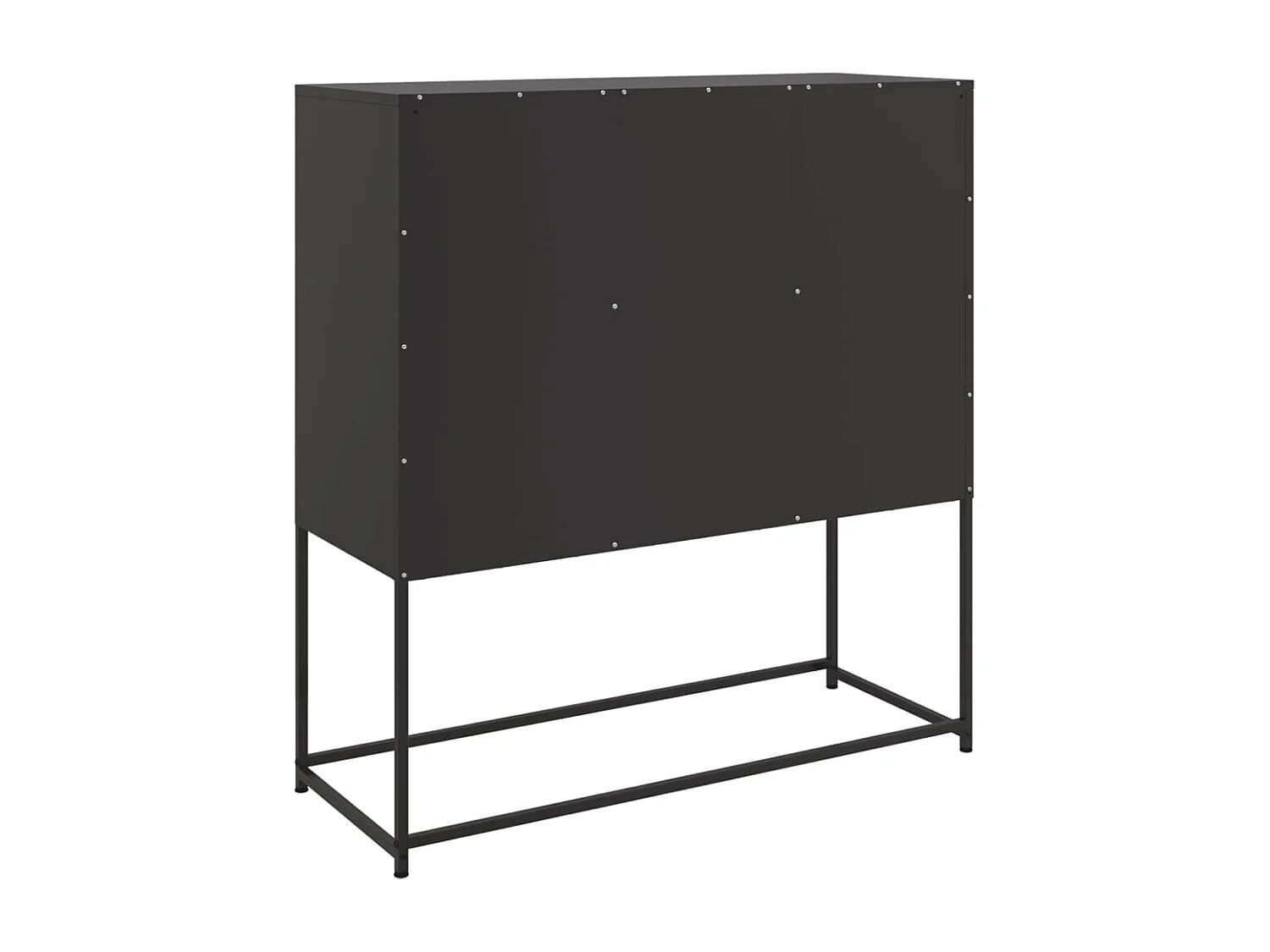 Buffet noir 100,5x39x107 cm acier