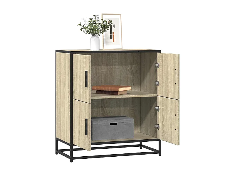 Buffet chêne sonoma 68x35x76 cm bois d'ingénierie