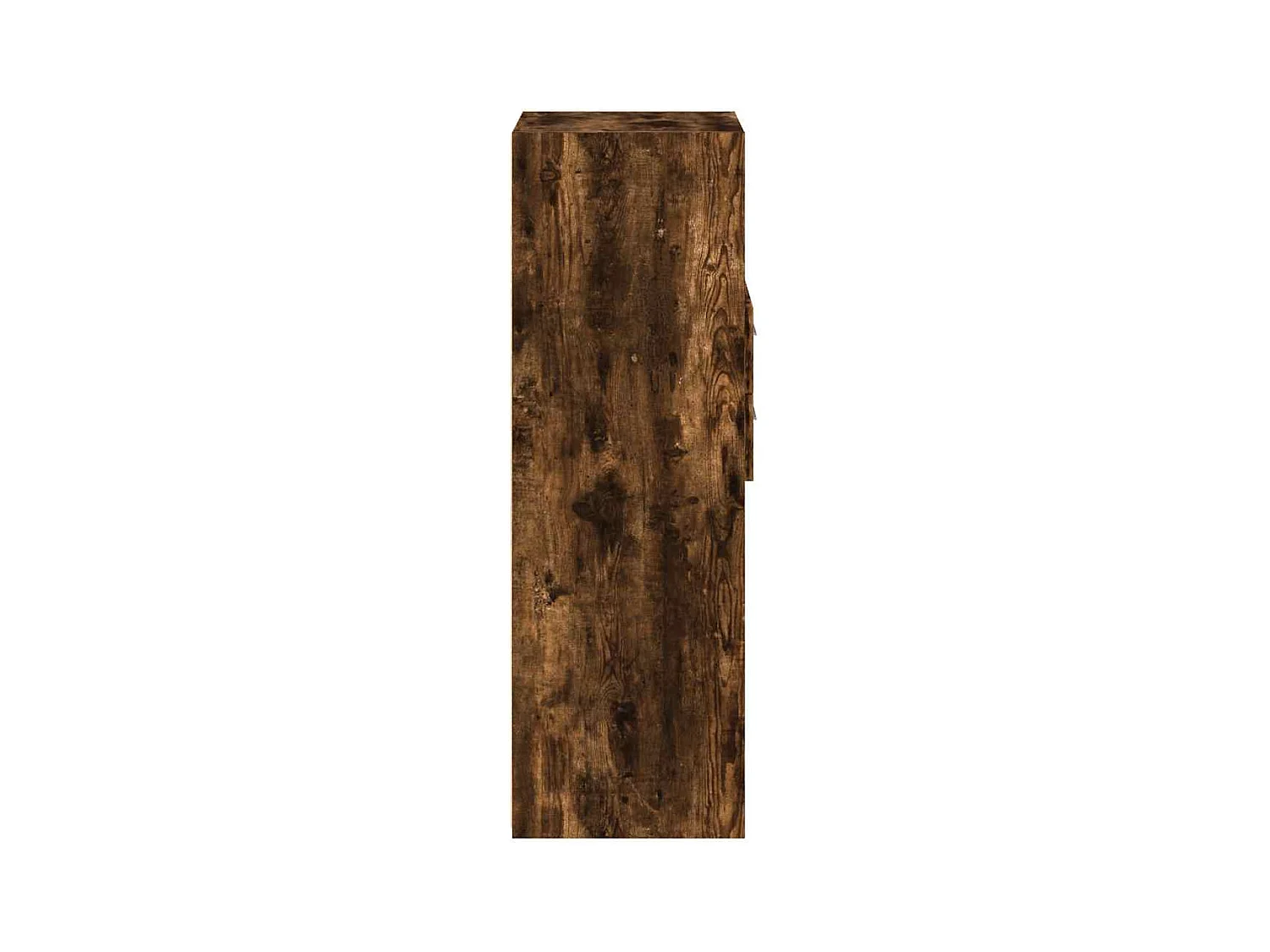 Buffet haut chêne fumé 50x42,5x124 cm bois d'ingénierie