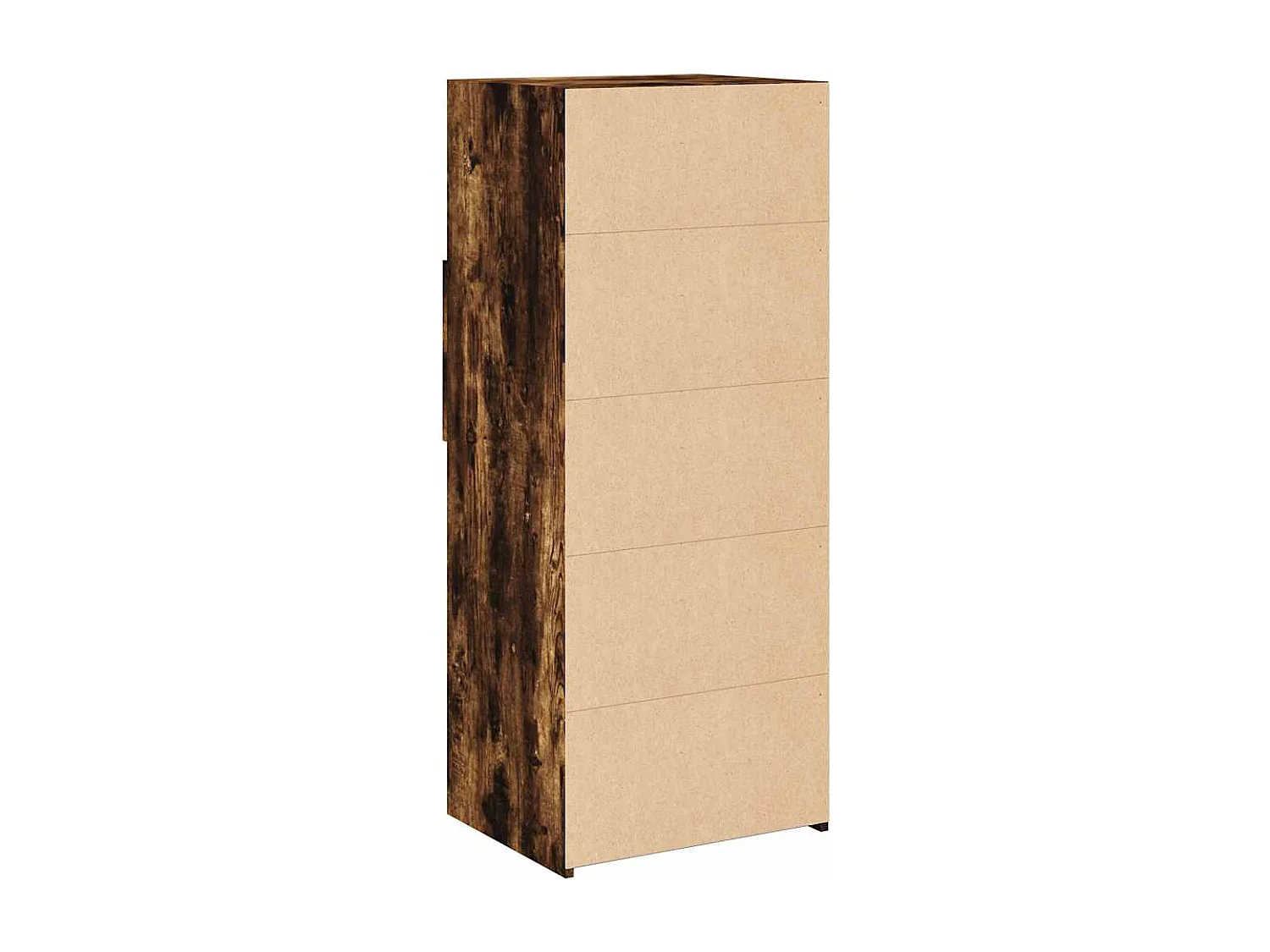 Buffet haut chêne fumé 50x42,5x124 cm bois d'ingénierie